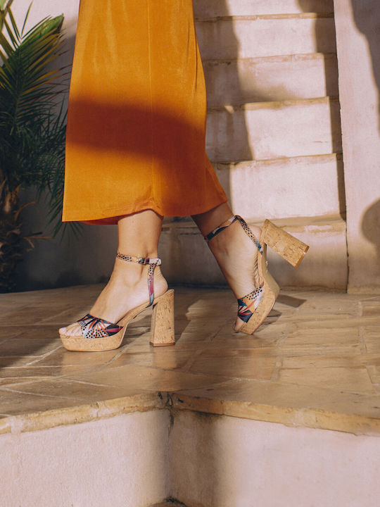 Leather Sandals Beige