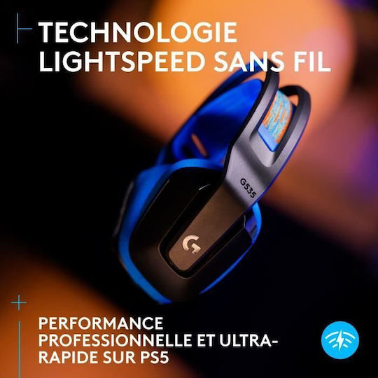 Logitech G535 Lightspeed Drahtlos Über Ohr Gaming-Headset mit Konnektivität 3,5 mm / USB für PC