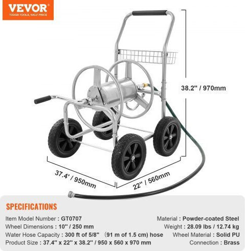 Vevor Wheeled Watering Wind without Hose