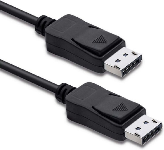 Qoltec Кабел DisplayPort мъжки - DisplayPort мъжки 1м Черен (50585)
