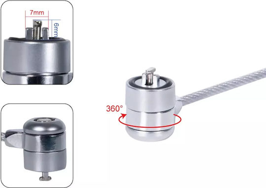 Conceptronic 110503107301 1,5 m Sicherheitskabel