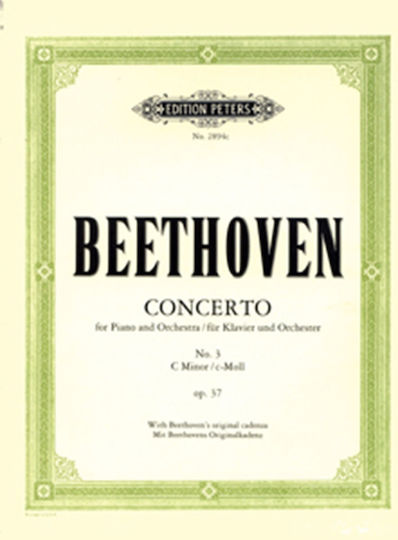 Edition Peters L.V.Beethoven Concerto Piano Orchestra No 3 C-minor op 37 Εκδόσεις Peters за Пиано