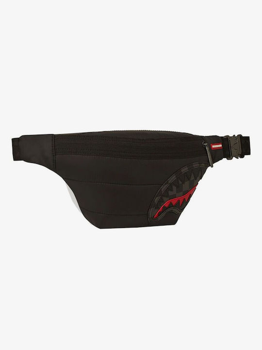 Sprayground Savvy Leather Waist Bag Black