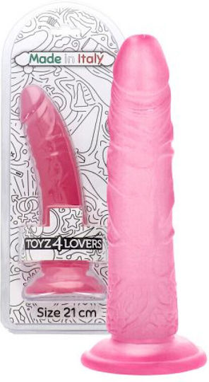 Toyz4lovers Ρεαλιστικό Dildo με Βεντούζα Διάφανο 21cm
