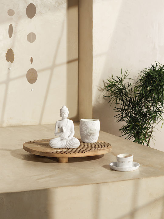 Raeder Zen Spirit Porcelain Candle Holder Inhale Exhale