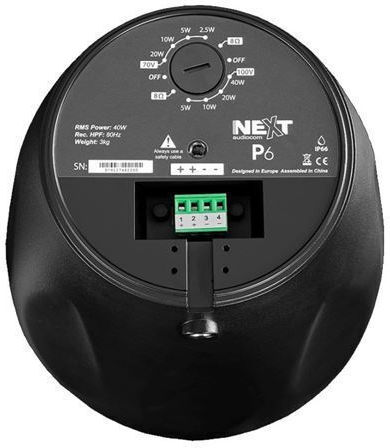 NEXT Audiogroup P6 Garden Παθητικό Ηχείο 40W Εξωτερικού Χώρου (Τεμάχιο) 23.4x23.4x53.7εκ. Μαύρο