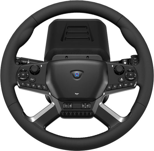 Hori Force Feedback Truck Control System Steering Wheel with Shifter and Pedals for PC