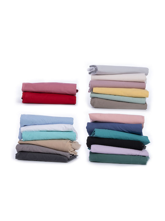 Nef-Nef Homeware Bettlaken für Einzelbett 170x270cm. Basic 1212-silver Grey