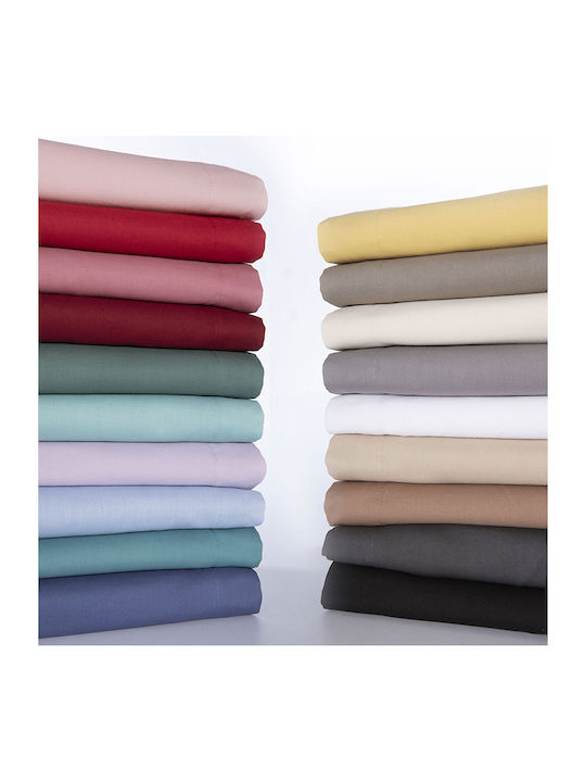 Nef-Nef Homeware Sheet for Single Bed 170x270cm. Basic 011708 Dusty Petrol