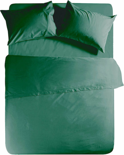Nef-Nef Homeware Basic Ημίδιπλο 120x200+30εκ. με Λάστιχο 1172 Green