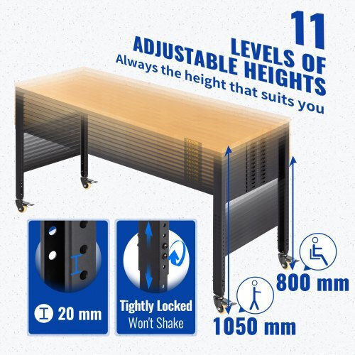 Vevor Πάγκος Εργασίας Αντοχής 720kg 51x51x155cm SMKDJGZTDLZOCF61OV2