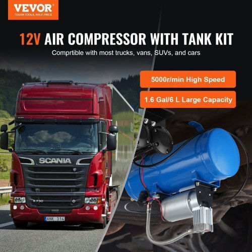 Vevor Air Compressors 150dB with Airtank 6lt QLBCQGYYSJZCESCMXV9