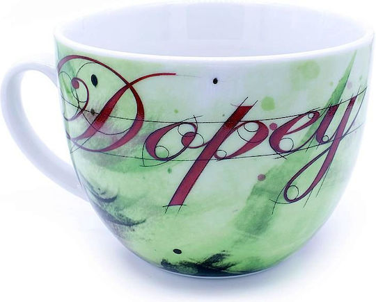 Disney Dopey Tasse aus Porzellan Grüne 600ml