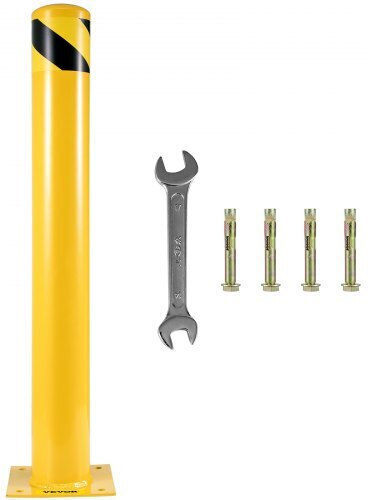 Vevor Traffic Columns Yellow W14xH122cm