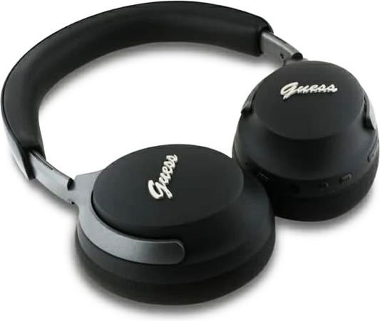 Guess Script Logo Căști Audio Over Ear Wireless / Cu Fir Cu 32 Ore Autonomie Negre