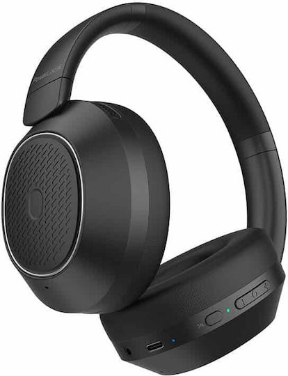 PowerLocus Universe Wireless / Wired Over Ear Headphones with 60 Hours Playing Time Black