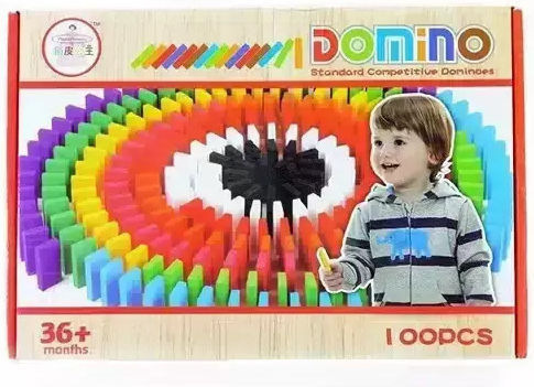 Board Game Domino 3+ Years Old (EN) Marionette Wooden Toys