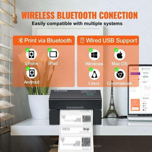 Vevor Label Printer USB, Bluetooth