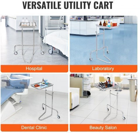 Vevor Τροχήλατο Τραπεζάκι Nursing with Adjustable Height SYSTCECKFSS2HAV26V0