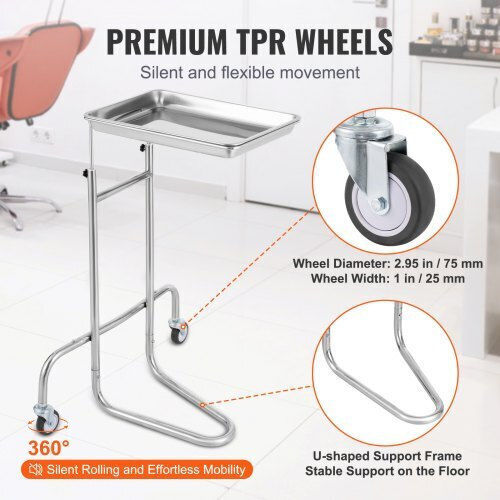 Vevor Τροχήλατο Τραπεζάκι Nursing with Adjustable Height SYSTCECKFSS2HAV26V0