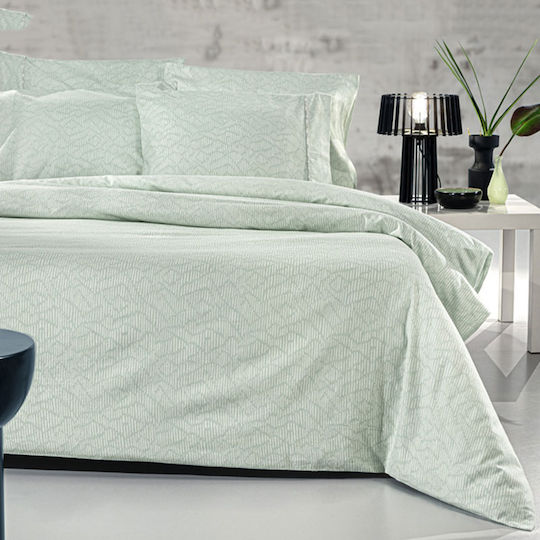 Guy Laroche Bettwäsche-Set King Size Flanell 270x265cm. Brenta Mint 4Stück