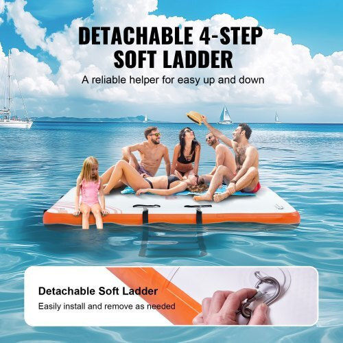 Vevor Vevor Inflatable Mattress for 2 People White 243.84x182.88cm