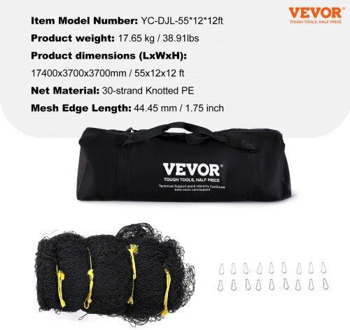 Vevor Baseball Net Professional Baseball Softball Training Net 55ft Single Net Zyw55yc000000xq1fv0