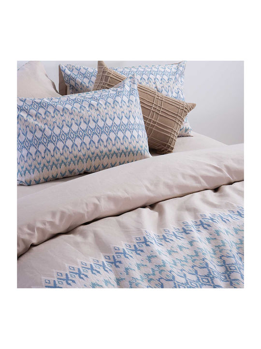 Nef-Nef Homeware Set Cearșafuri Single cu Elastic 100x200+35cm. Avion Bej 3buc