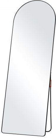 Vevor Gewölbter Boden- oder Standspiegel mit Schwarzem Aluminium Rahmen 165,1x55,9cm