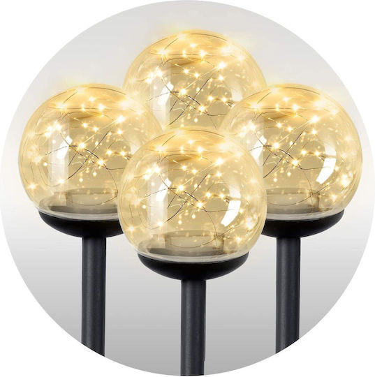 Transparent Solar Ball Light 4pcs Ilumen Ls-103