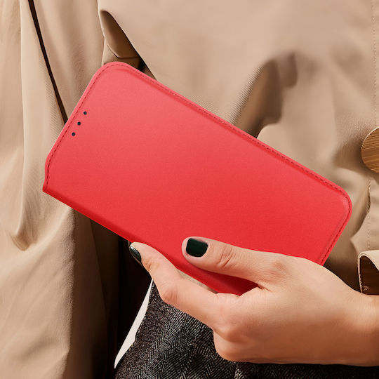 Avizar Case Iphone 16 Plus Clapet Card Holder Video Holder Red