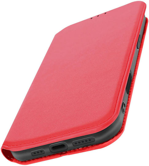 Avizar Case Iphone 16 Plus Clapet Card Holder Video Holder Red