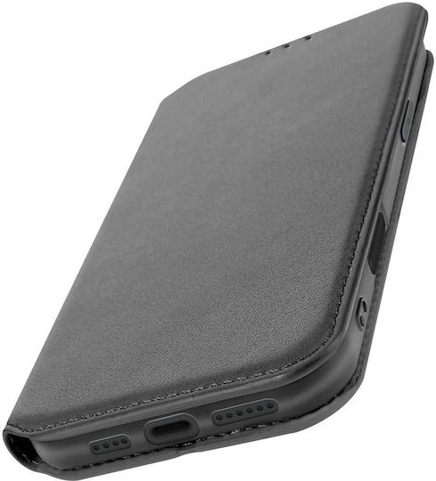 Husă Avizar iPhone 16 Pro Max Clapetă Suport Card Suport Video Negru