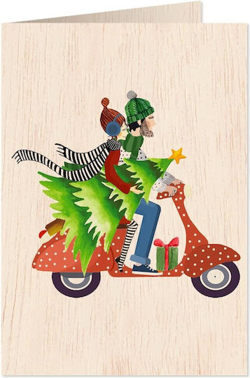 Greeting Card Christmas Wooden
