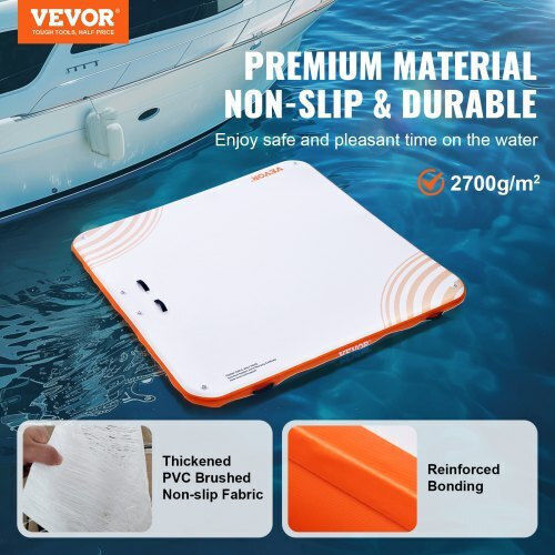 Vevor Vevor Inflatable Pool Mattress for 2 People White 304.8x304.8cm