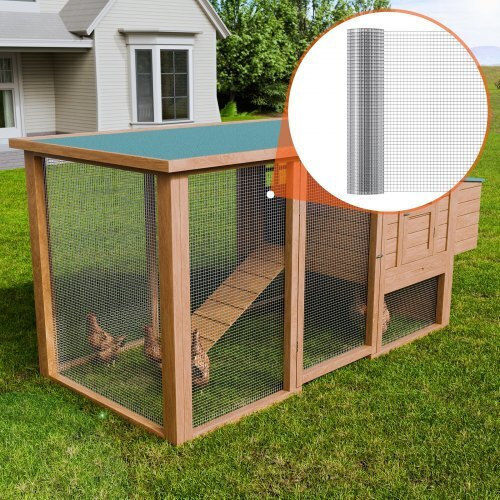 Vevor Sârmă Pentru Garduri De Grădină Galvanizată 61x720cm Argintie