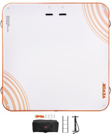 Vevor Vevor Inflatable Pool Mattress for 2 People White 304.8x304.8cm