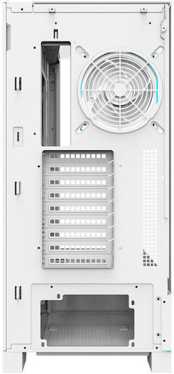 Darkflash DY450L PRO Gaming Middle Tower Carcasă Calculator cu Fereastră Laterală și Iluminare RGB Alb