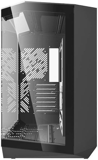 Darkflash DY470 Gaming Midi Tower Κουτί Υπολογιστή με Πλαϊνό Παράθυρο Μαύρο