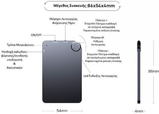 Surveillance Bug Capacity 16GB