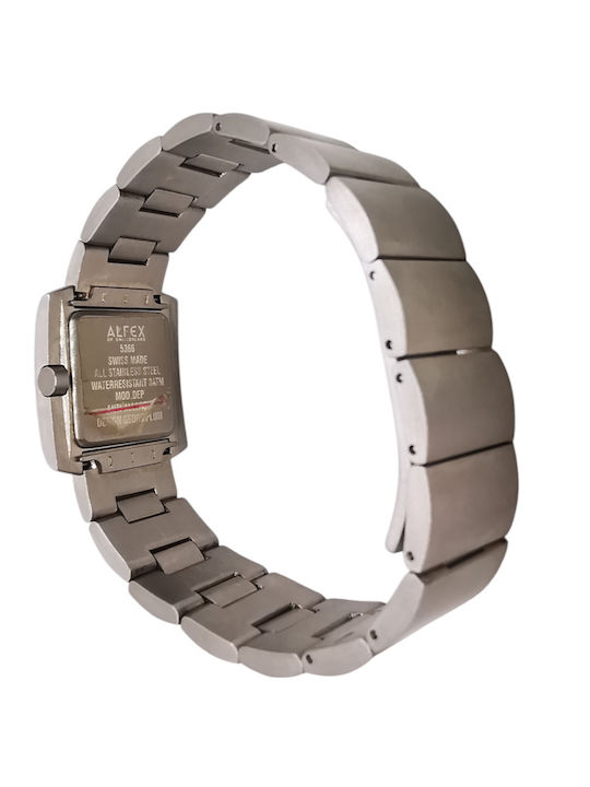 Alfex Damen Uhr mit Silber Metallarmband