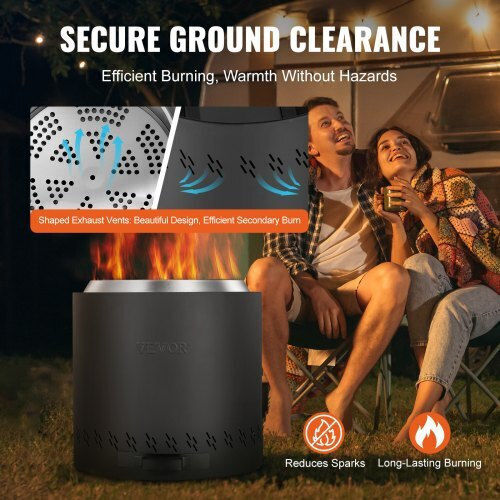 Vevor Καπνο-free Εστία 15.8" Ανοξείδωτη Ξυλόσομπα Bonfire Wyrmhkyxpgy1dxupnv0