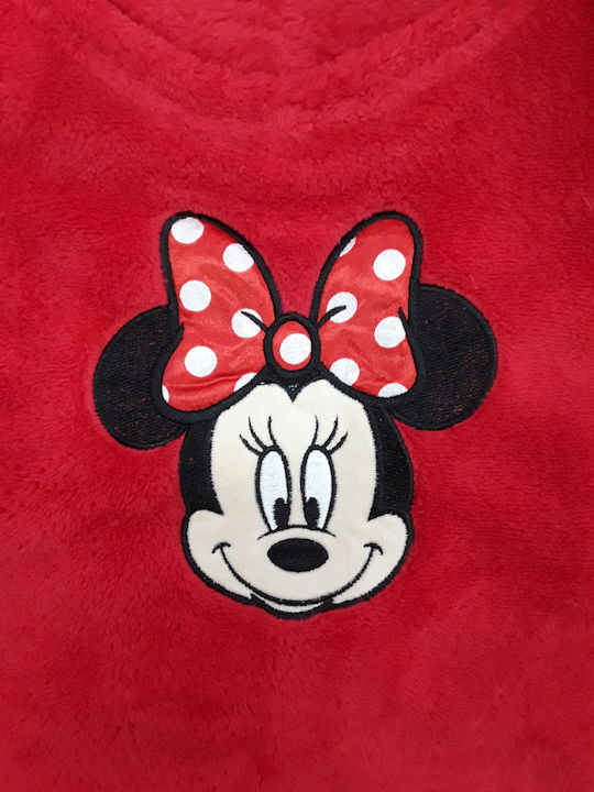 Disney Παιδική Πιτζάμα Χειμωνιάτικη Fleece Coral Red, White Minnie Disney Παιδική Πιτζάμα Χειμωνιάτικη Fleece Coral Red, White Minnie