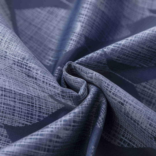 My Home Luxury Curtain With Blue Grommets 280x260cm