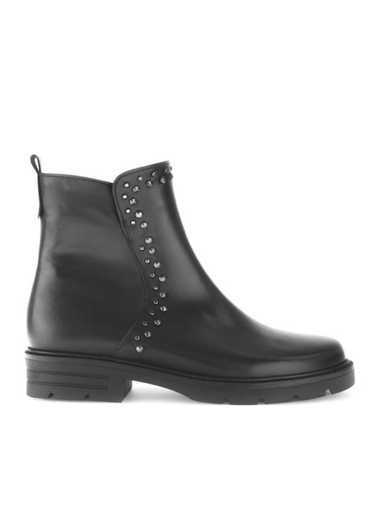 Ghete dama din piele negru