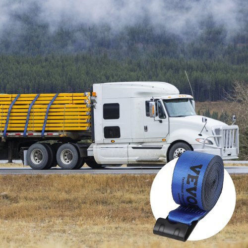 Vevor Straps Set 4" X 30' 6000 Lbs Blue 10 Pcs Pgjpdls4inch3lgjkv0