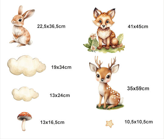 Decowalls Kids Glow-in-the-Dark Wall Sticker 60x120cm