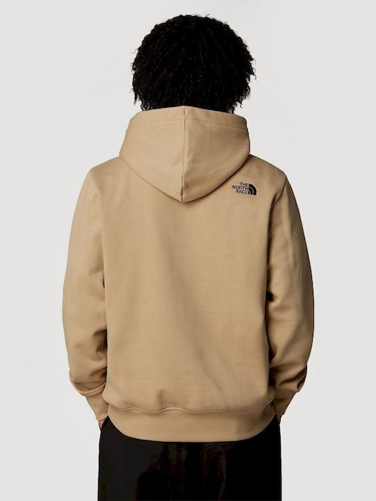 Drew Sweatshirt with Hood Khaki Stone