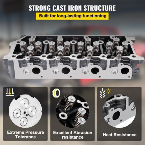 Assembled Cylinder Head Vevor 6.4l Ford F250-f550 08-10 Qmsgzc08-10ft6.4lv0