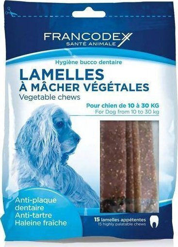 Francodex Chicken Dental Dog Treats for Medium Breeds 352.5gr 15pcs